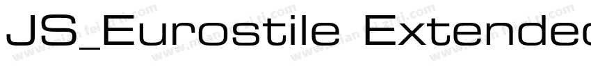 JS_Eurostile Extended-Bold字体转换